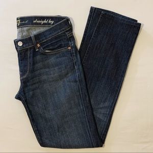 7 For All Mankind Indigo Straight Leg Jeans